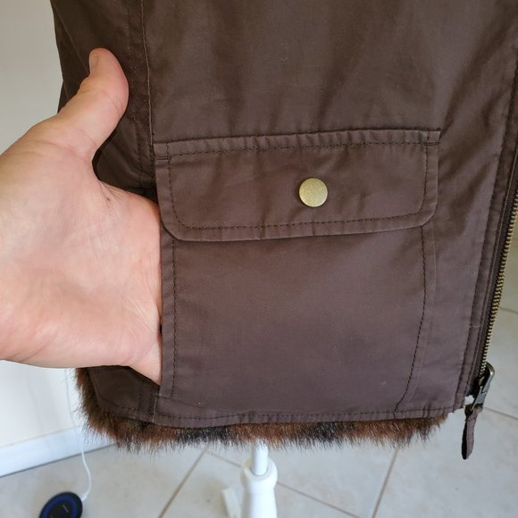 Faux Fur Lined Vest - Picture 5 of 8